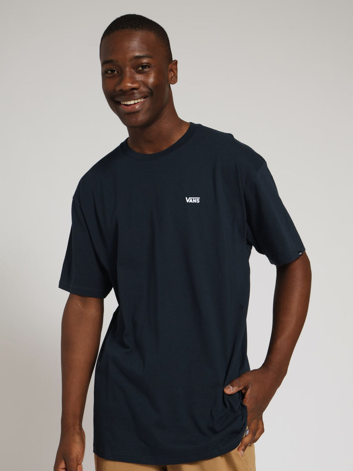 Left Chest Logo Tee - Navy