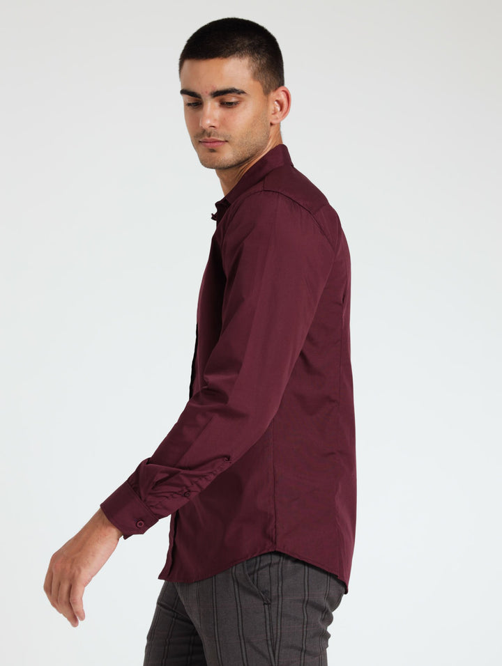 Easy Care Shirt - Burgundy