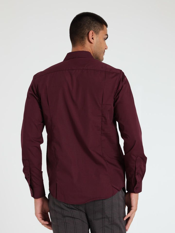 Easy Care Shirt - Burgundy