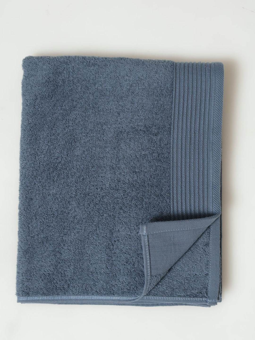 Ripple Border Signature Towels - Blue