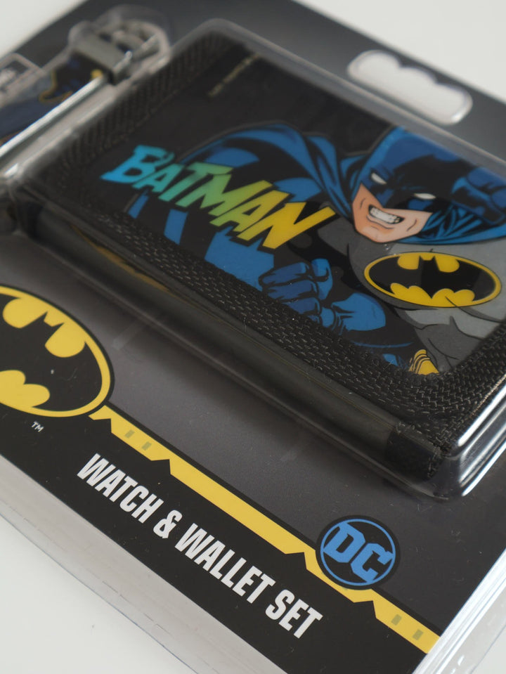 Pre-Boys Batman Watch & Wallet Set - Black