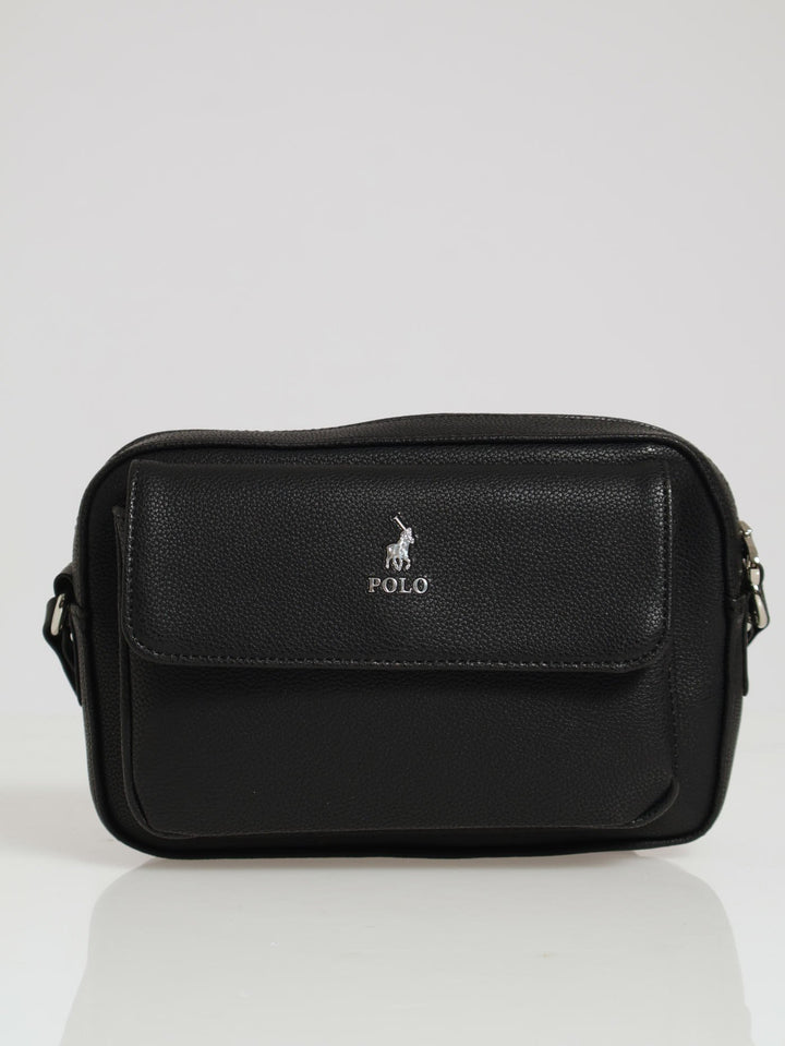 Lyon Camera Bag With Flap - Black