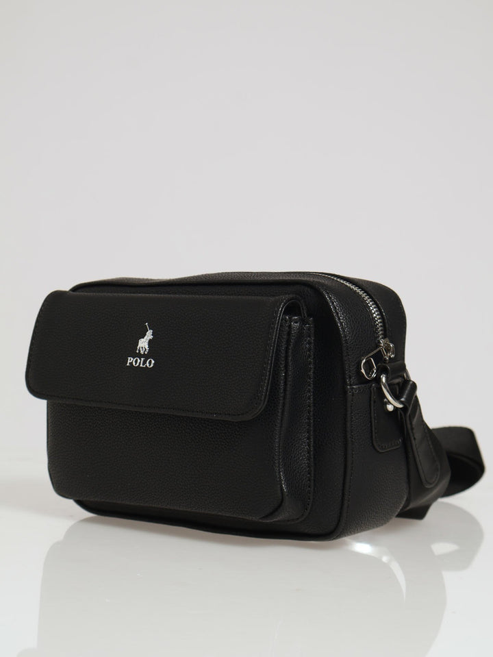 Lyon Camera Bag With Flap - Black