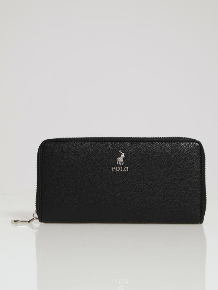 Lyon Zip Around Purse - Black