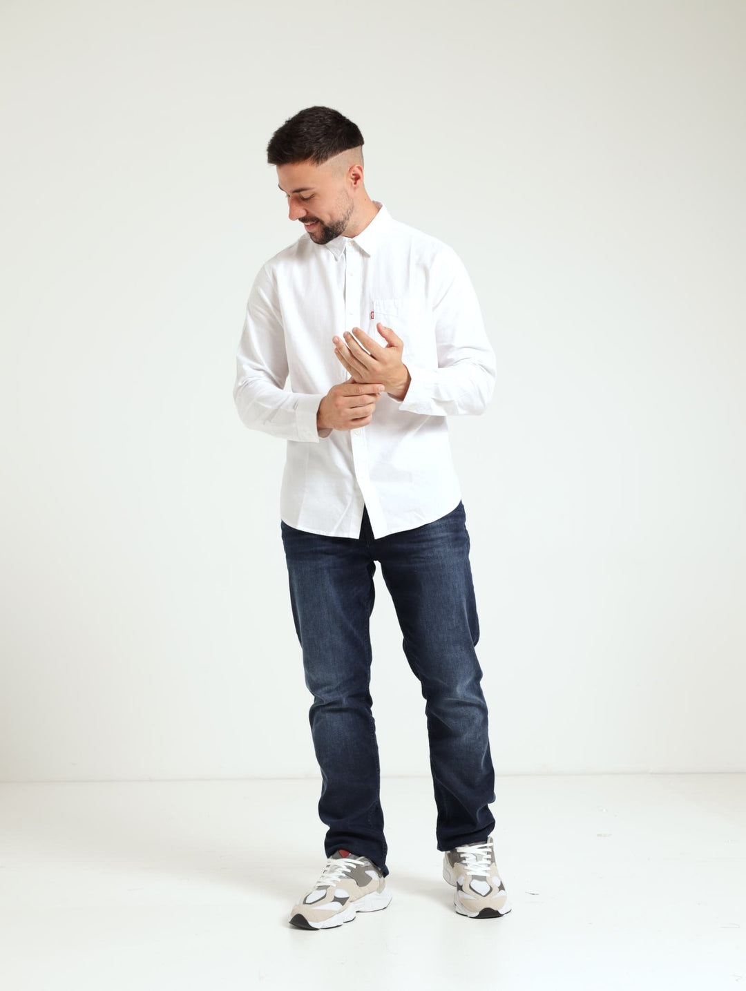 Classic 1 Pocket Standard Shirt - White