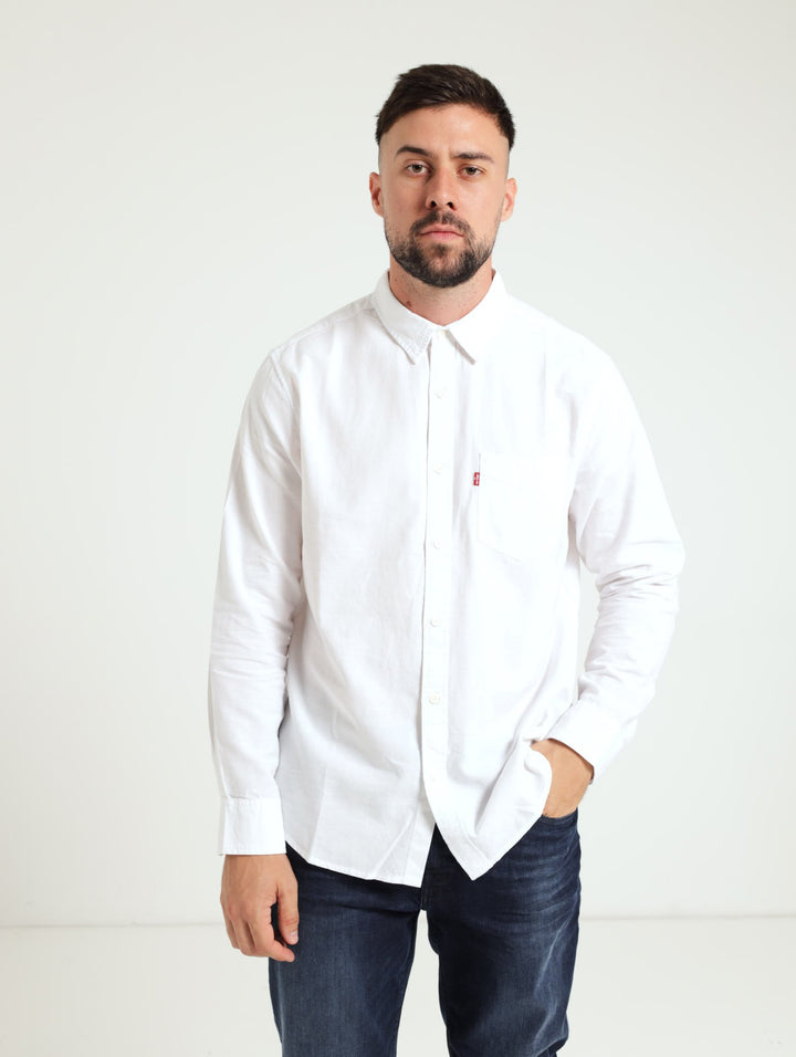 Classic 1 Pocket Standard Shirt - White