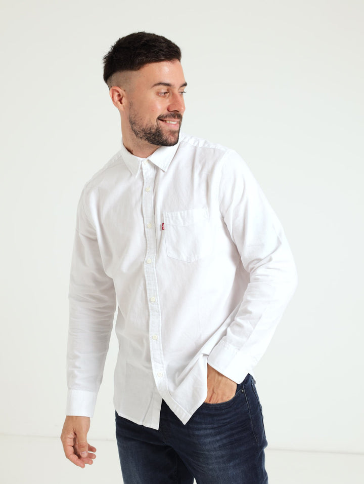 Classic 1 Pocket Standard Shirt - White