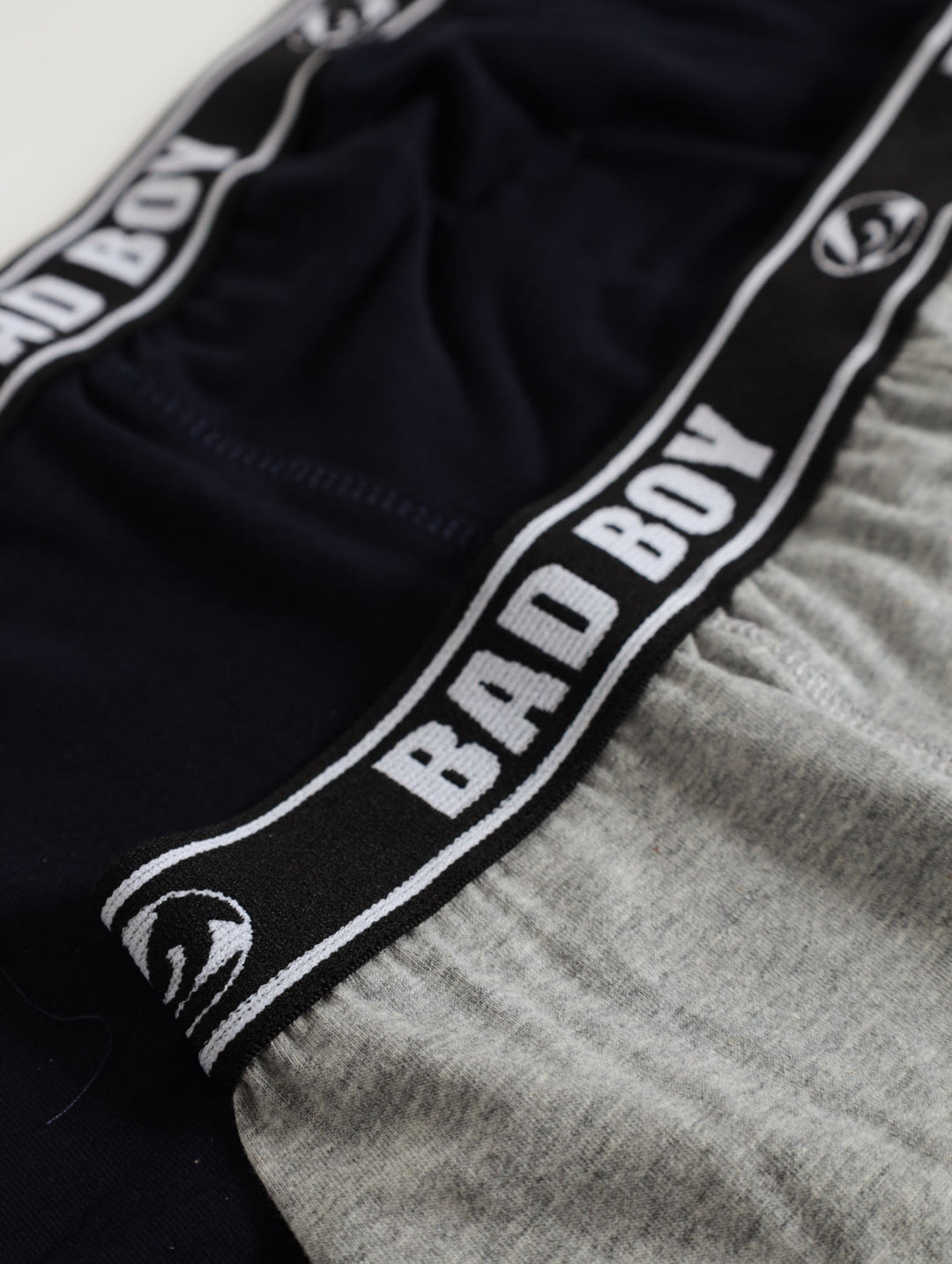 2 Pack Badboy Knitted Trunks - Navy/Grey