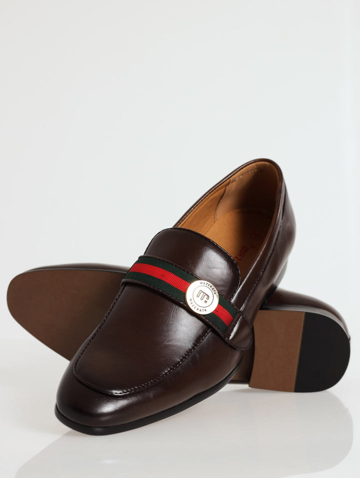 Slip On With Tape And Trim Upper Detail - Chocolate