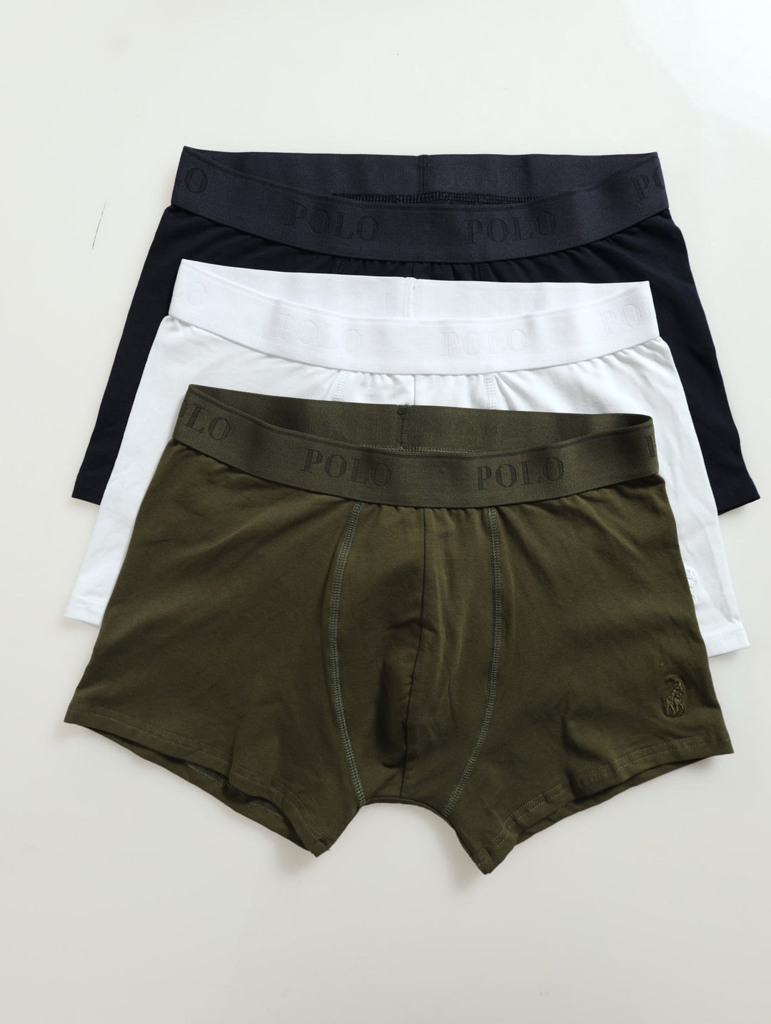 3 Pack Basic Knit Boxer - Olive