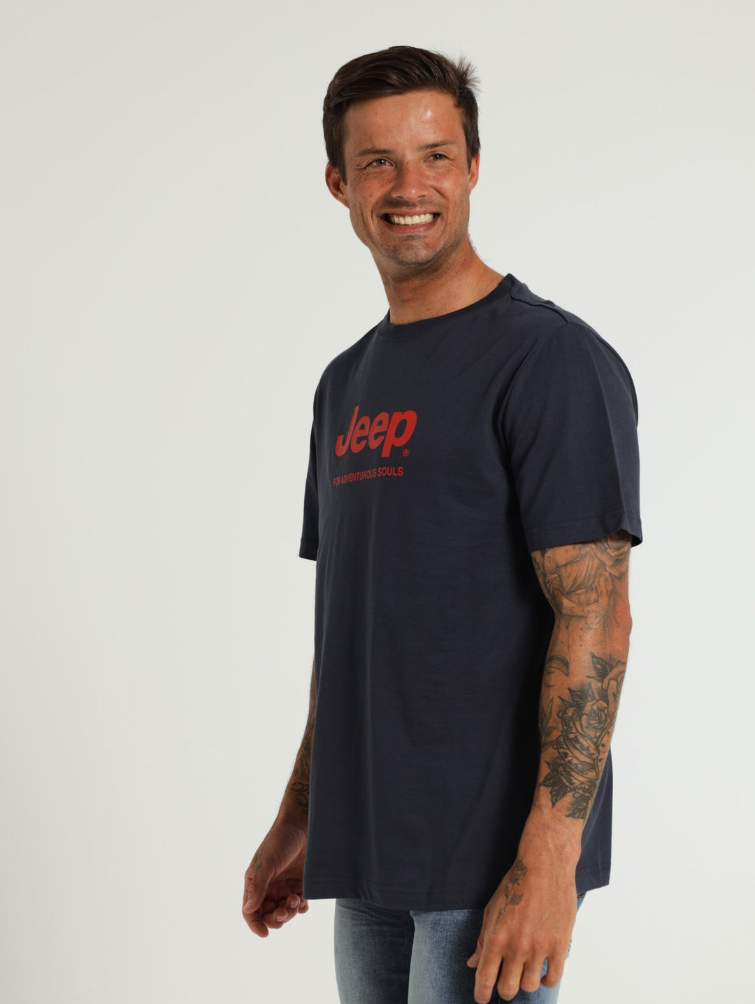 Script Crew Tee - Navy