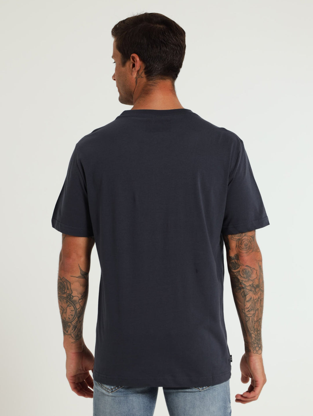 Script Crew Tee - Navy