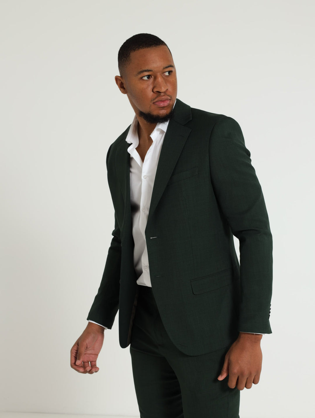 Slim Essential Suit Jacket - Olive