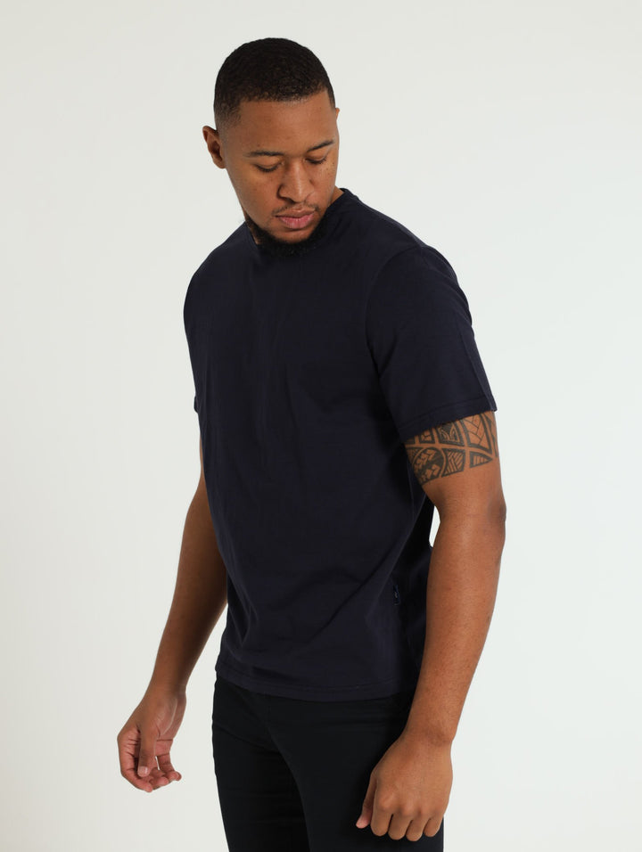 Basic Crew Neck Tee - Navy