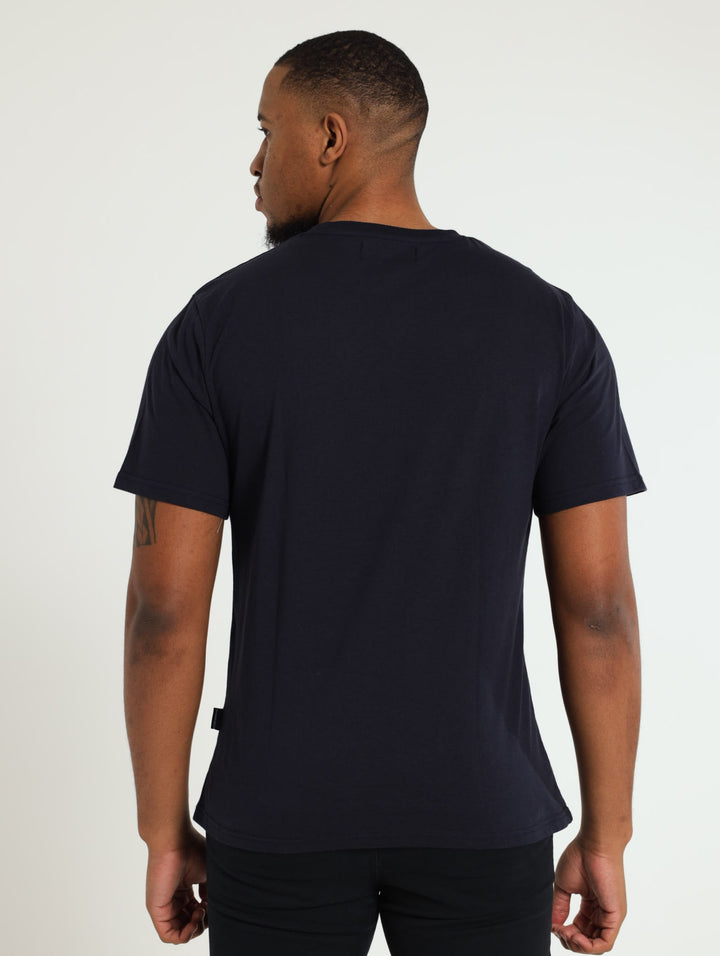 Basic Crew Neck Tee - Navy