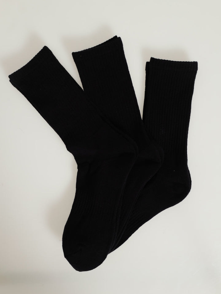 3 Pack Ripple All Rounder Sock - Black