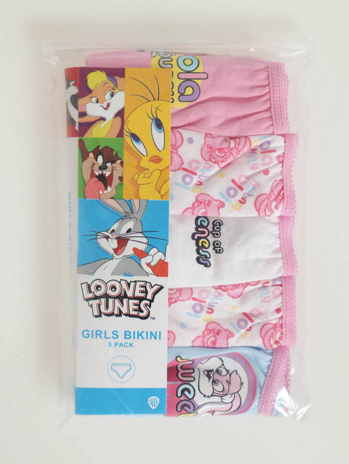 Pre-Girls 5 Pack Lola Bunny Panties - Pink