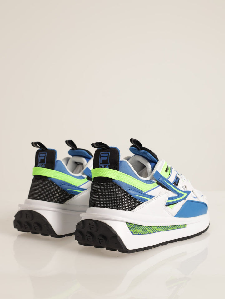Sandenal Panelled Air Lace-Up Sneaker - White/Blue