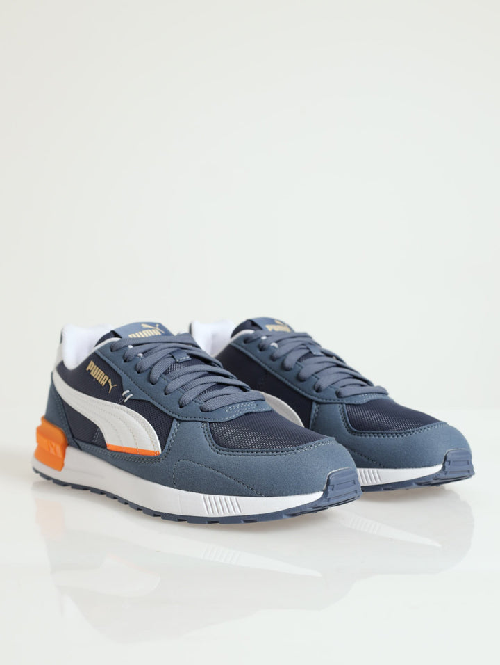 Graviton Clip Detail Lace Up Sneaker - Smokey Blue
