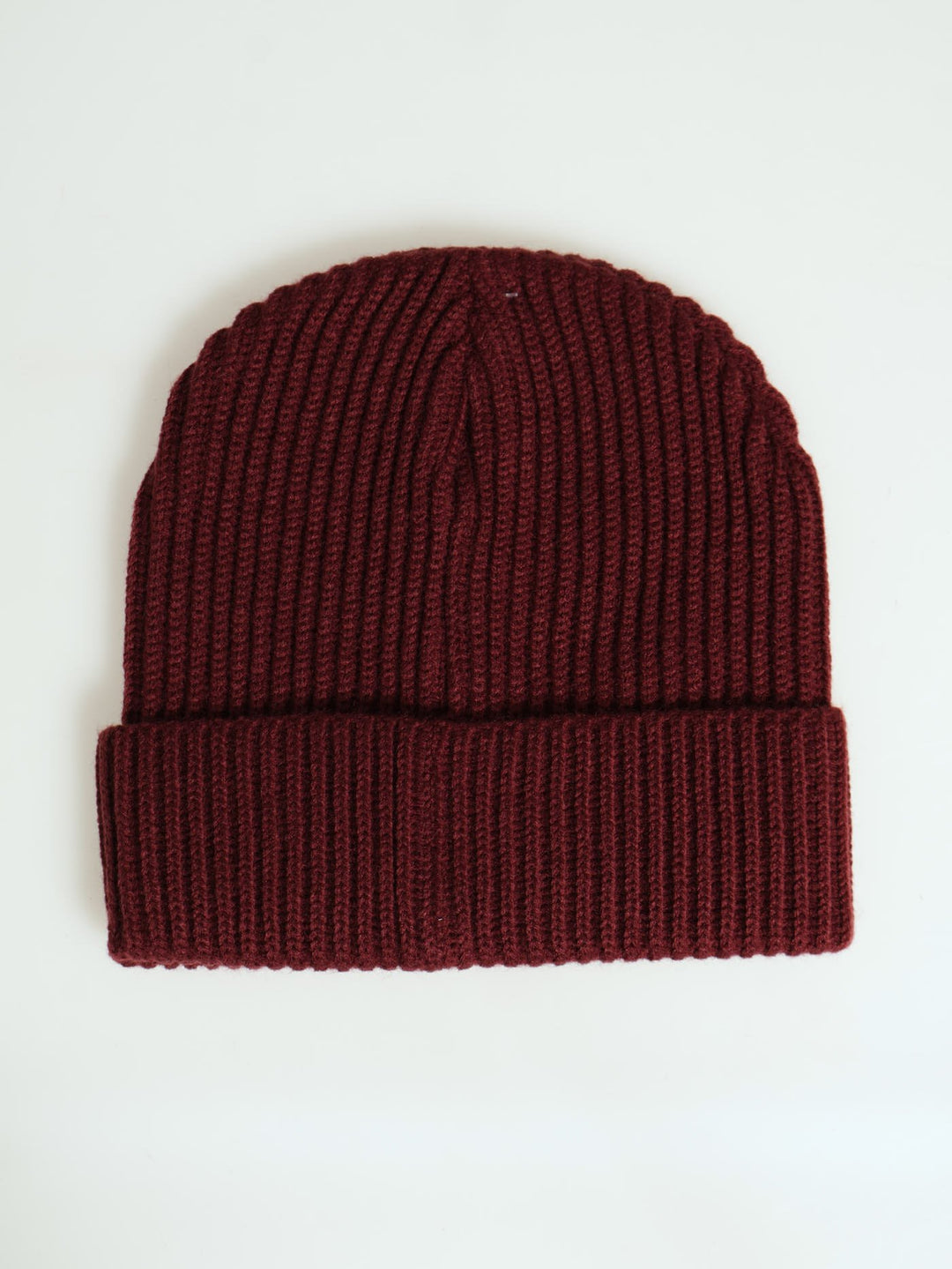 Turn Up Beanie - Burgundy