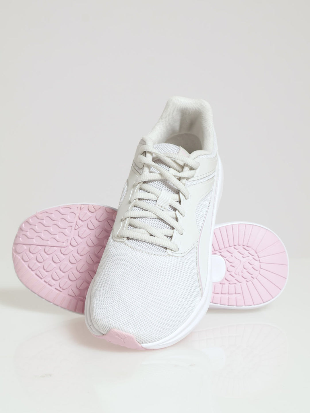 Transport Lace Up Trainer - Light Grey
