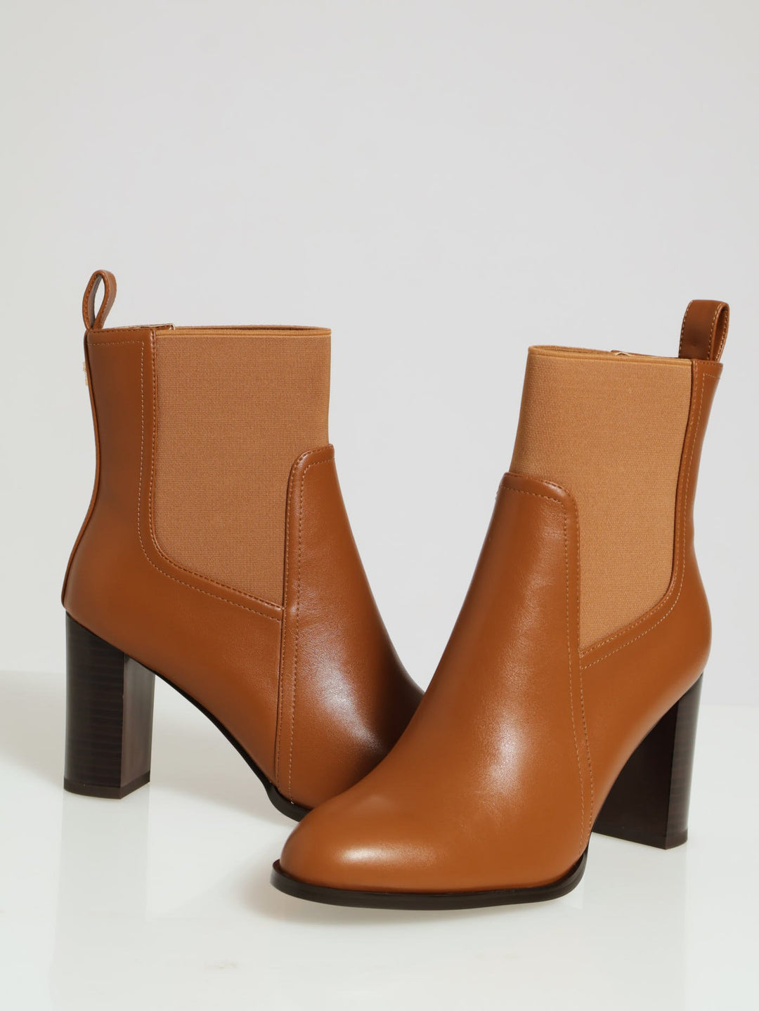 Chelsea High Heel Pointed Toe Boot - Tan