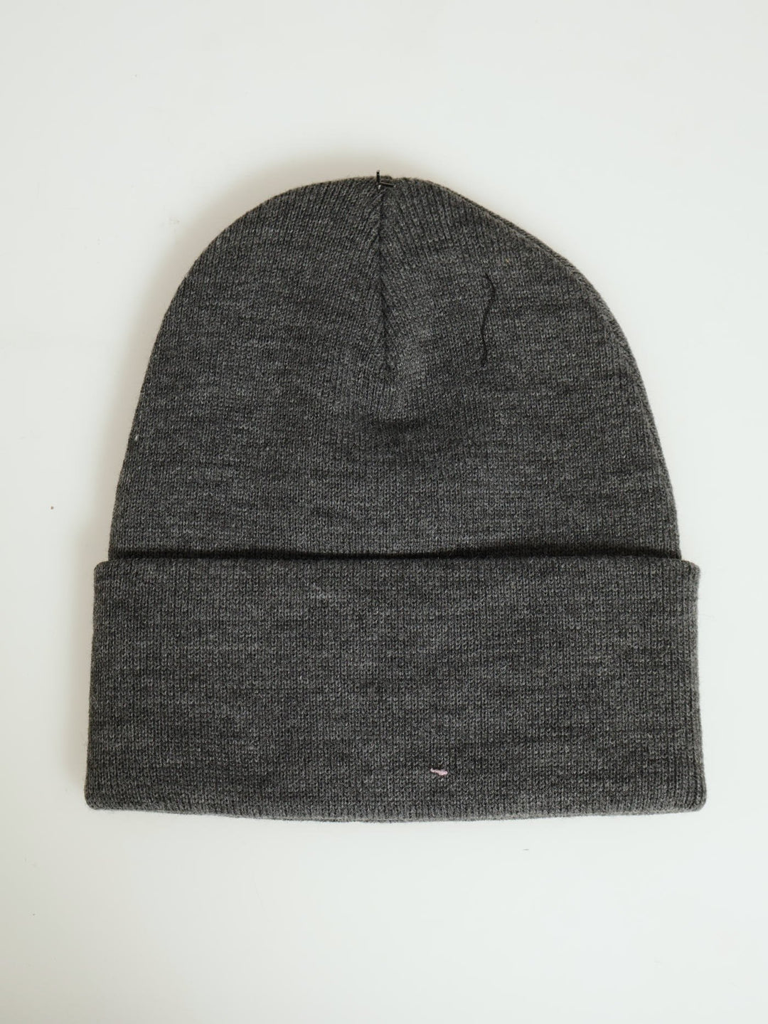 Slouchy Tab Beanie - Grey