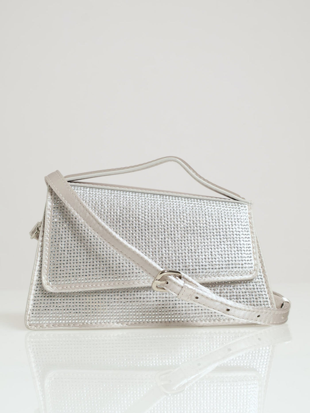 Rommy Top Handle Bag - Silver