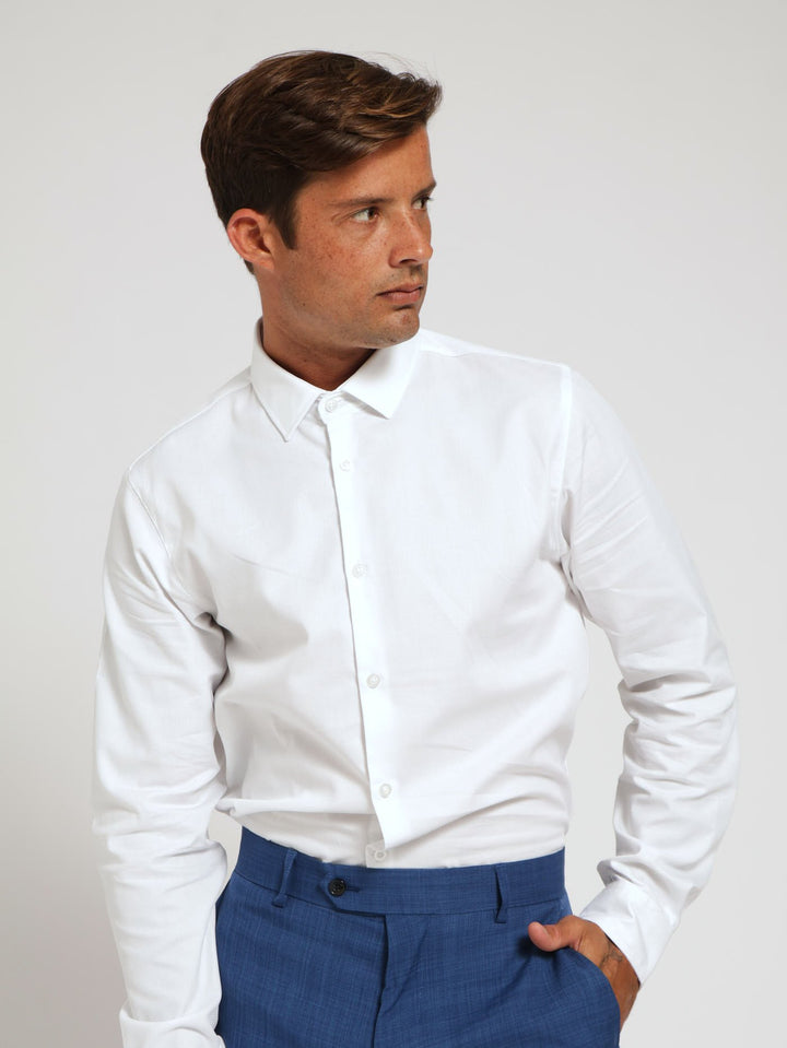 Textured Shirt - White