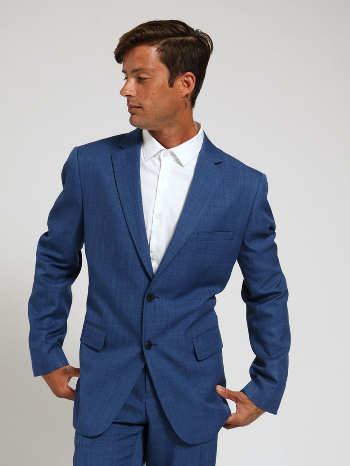 Regular Essential Suit Jacket - Royal Blue