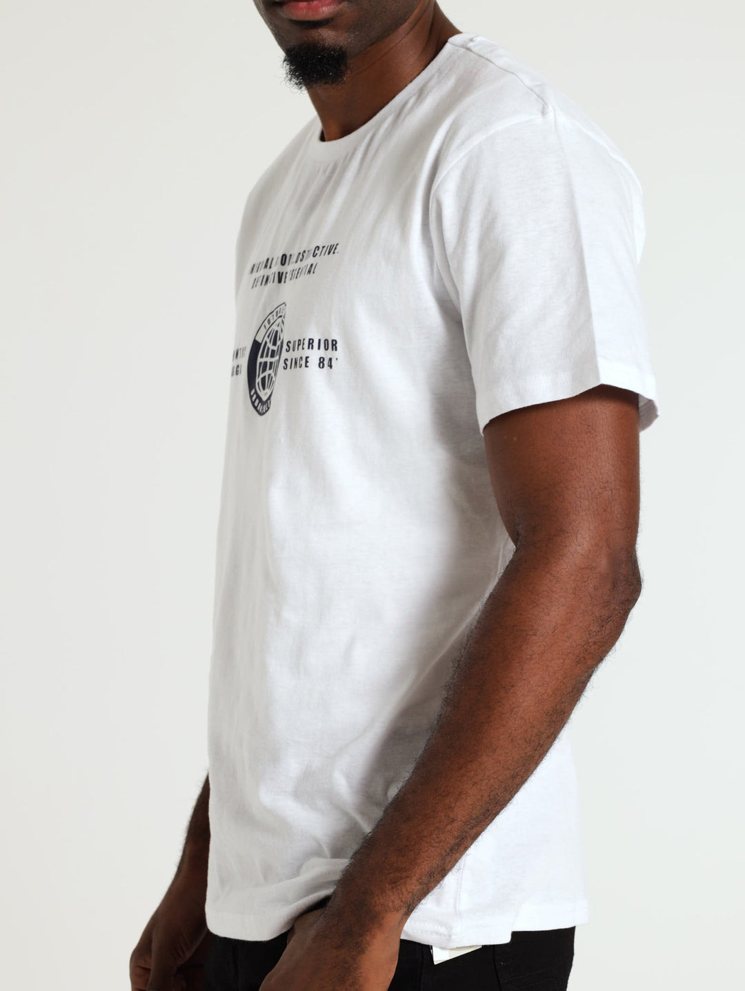 Basic Print Tee - White