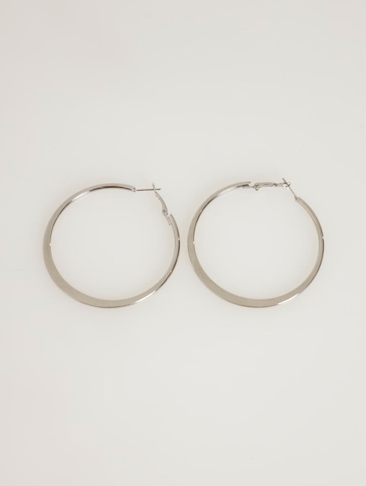 Ladies Hoop Earings - Silver