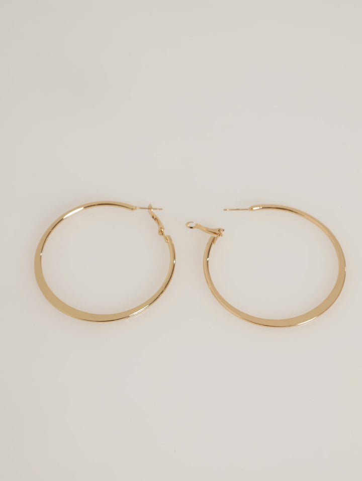 Ladies Hoop Earings - Gold