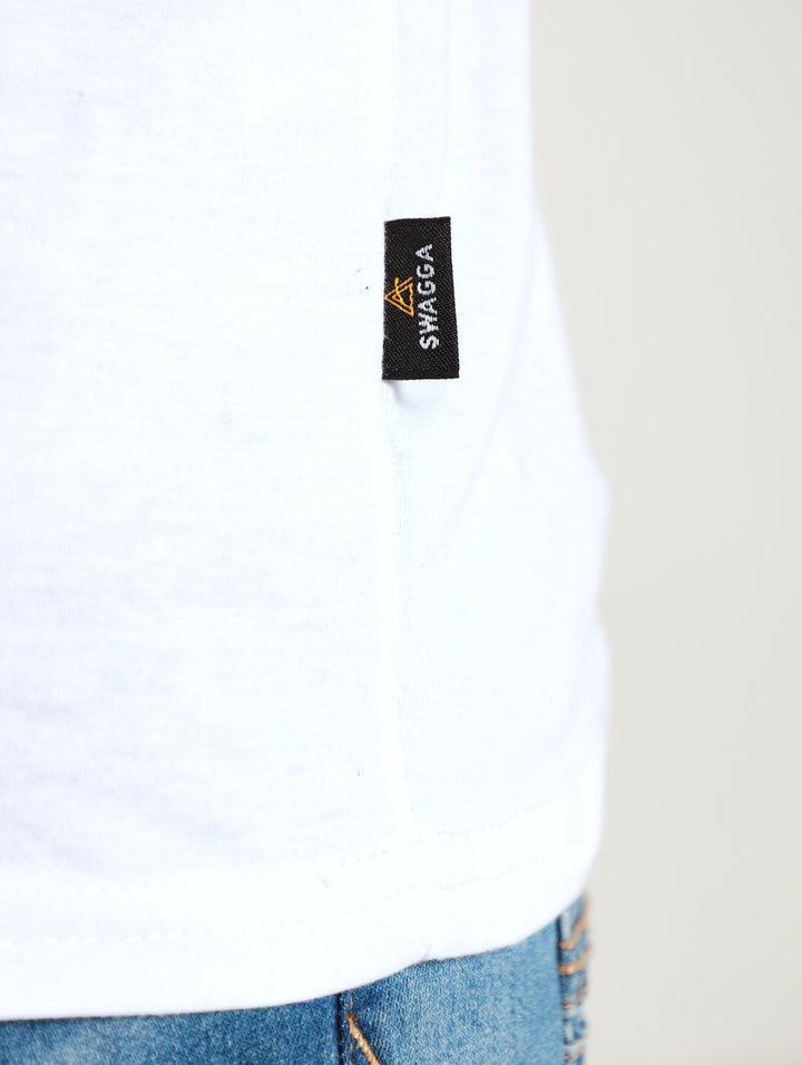 Basic V Tee - White