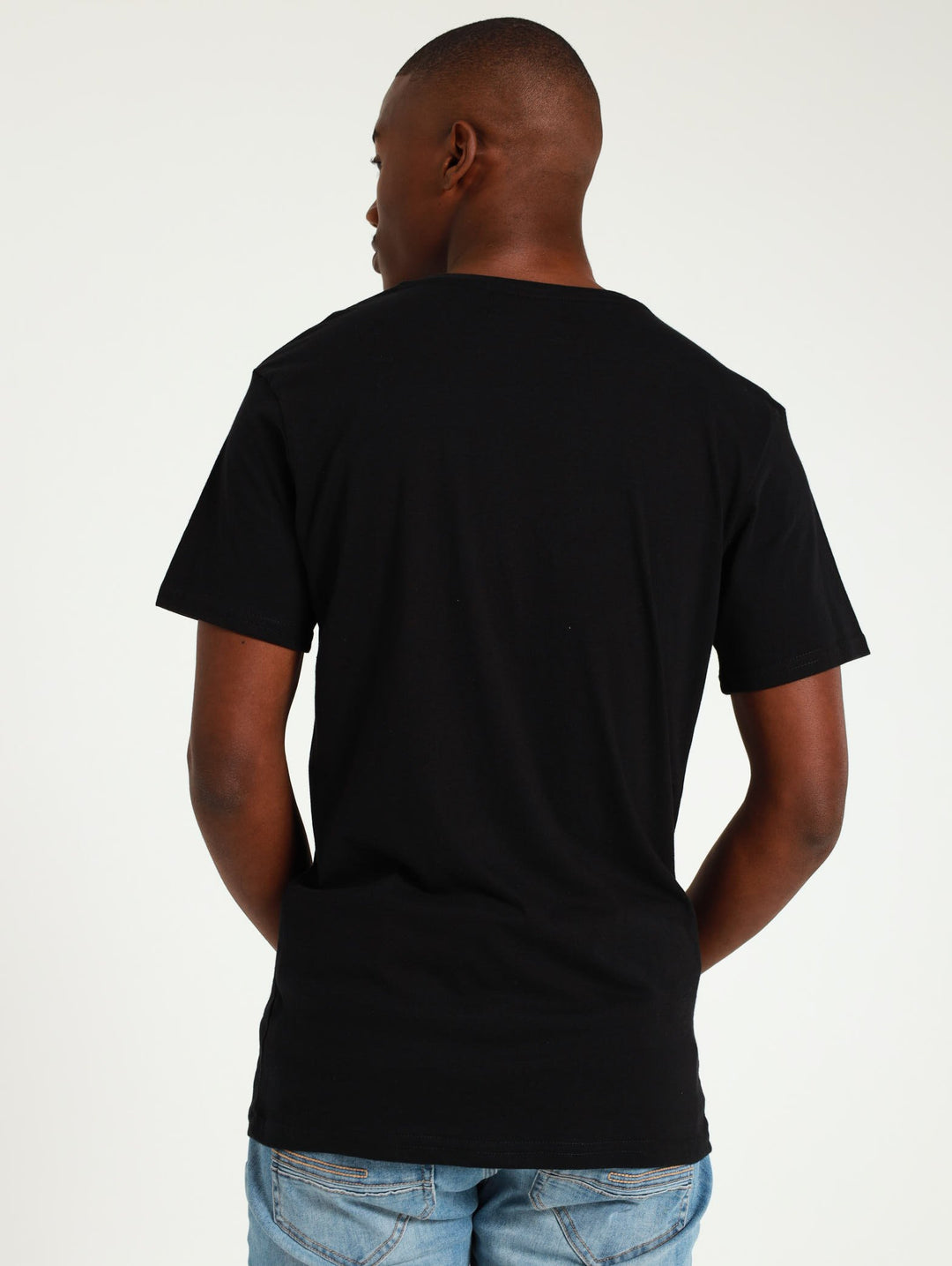 Printed Basic Tee - Black