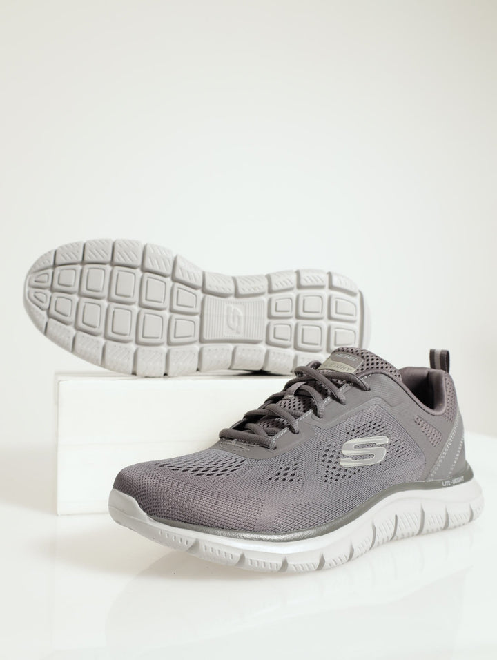 Track Lace Up Trainer - Charcoal