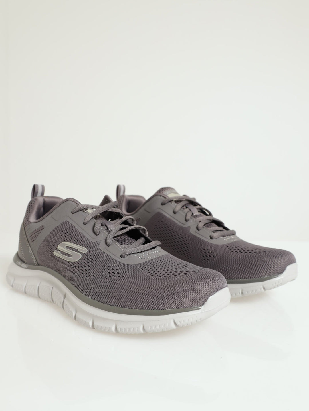 Track Lace Up Trainer - Charcoal