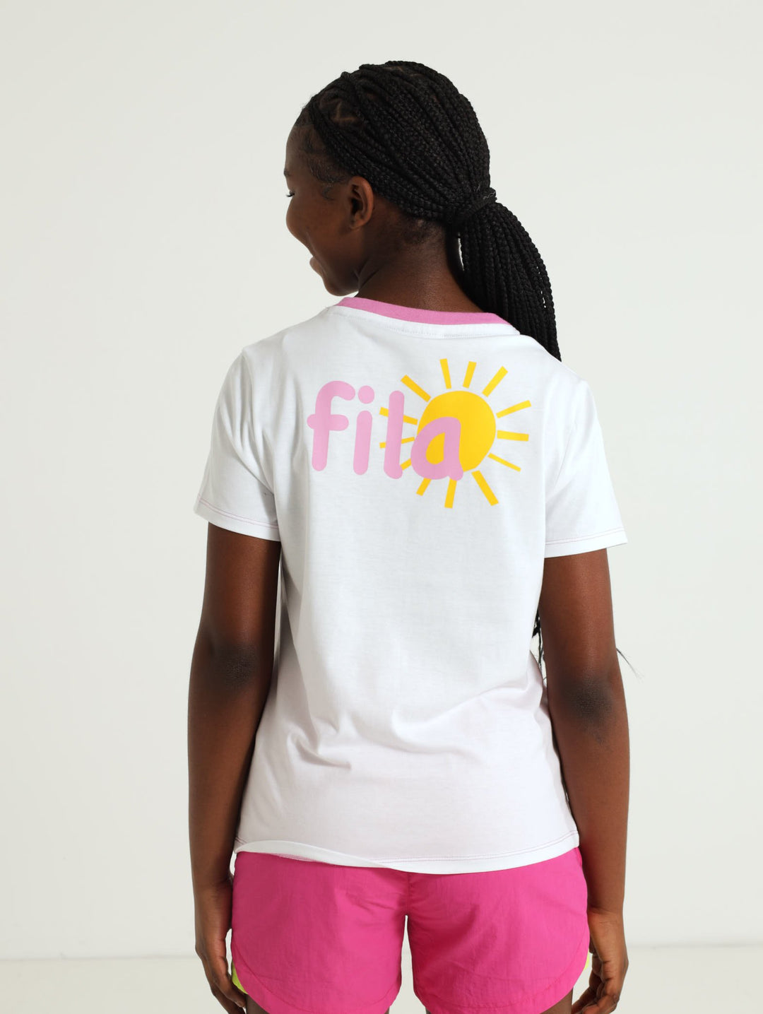 Girls Joy Tee - White