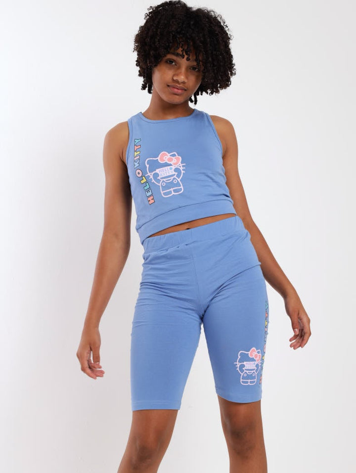 Girls Racer Vest - Blue