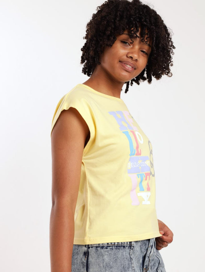 Girls Tee - Yellow