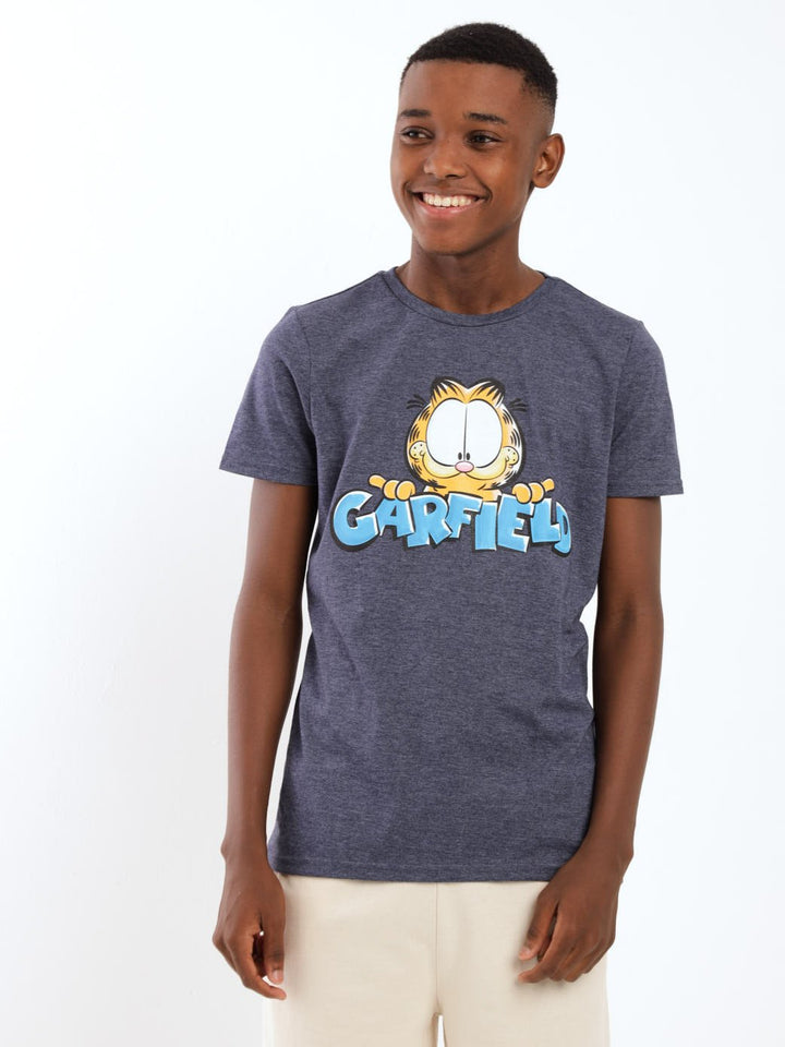 Boys Garfield Tee - Navy