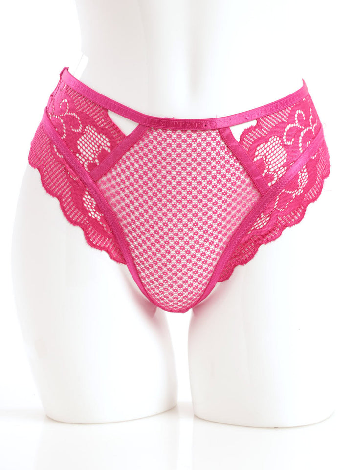 Ladies High-Waist Thong Panty - Fuchsia