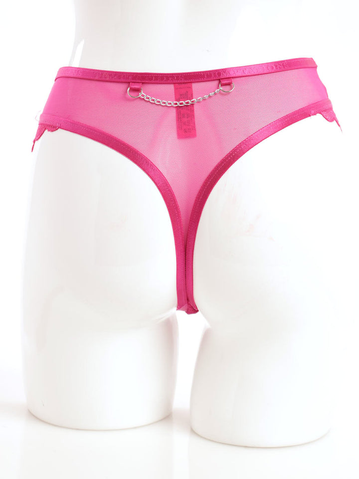 Ladies High-Waist Thong Panty - Fuchsia