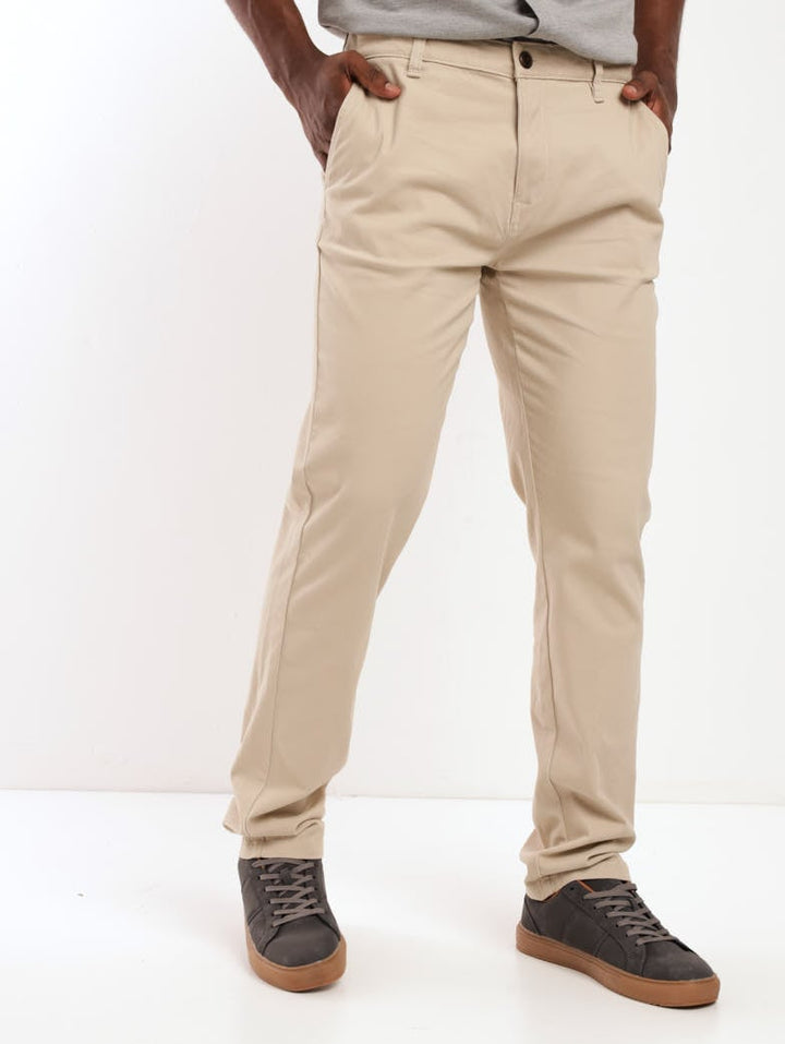 Men's Basic Stretch Fit Chino - Light Stone