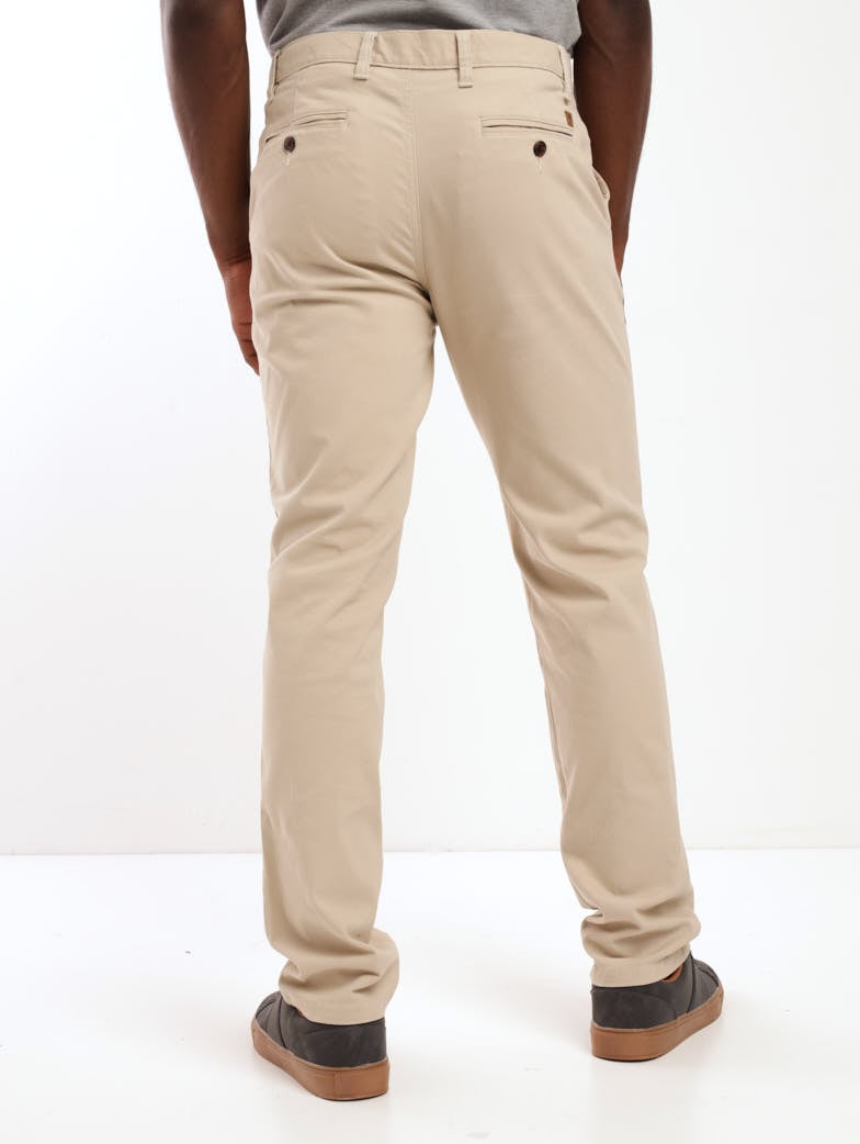 Men's Basic Stretch Fit Chino - Light Stone