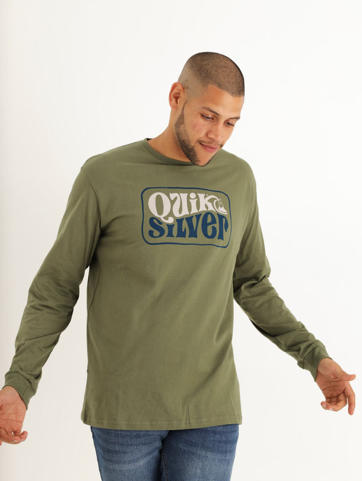 Men's Long Sleeve Getting Serious Tee - Green