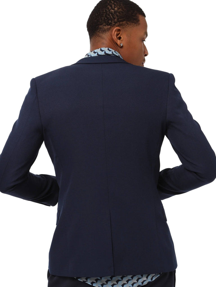 Men's Skinny Straight Suit Jacket - Navy