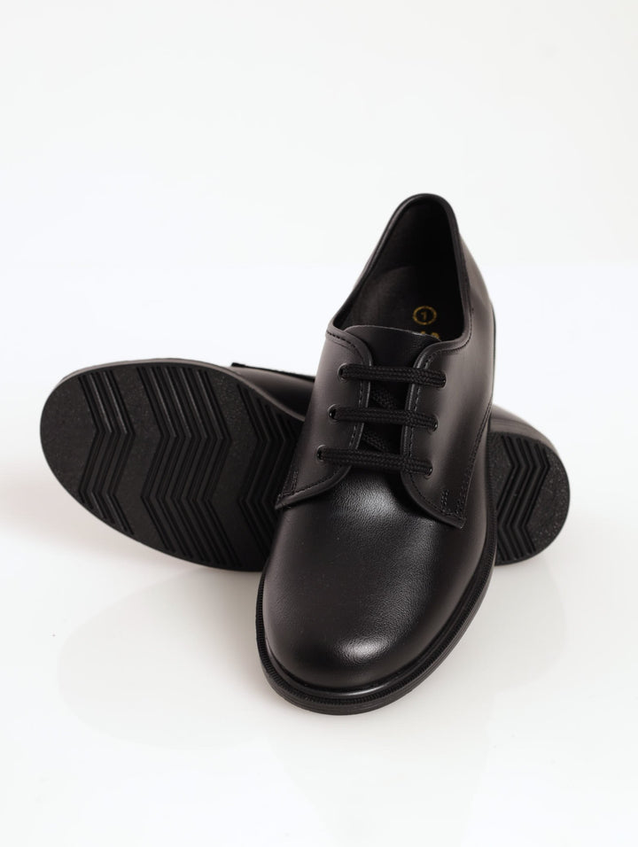 Boys Synthetic Smart Shoe - Black