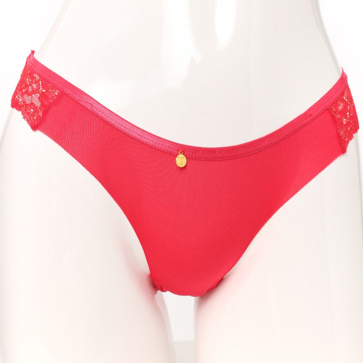 Ladies Lace Brazilian - Pink Voltage