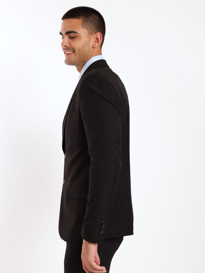 Slim Essential Suit Jacket - Black